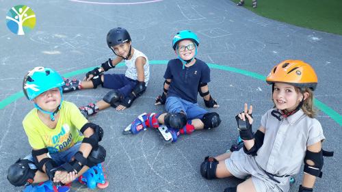 Activité rollers avec les CM